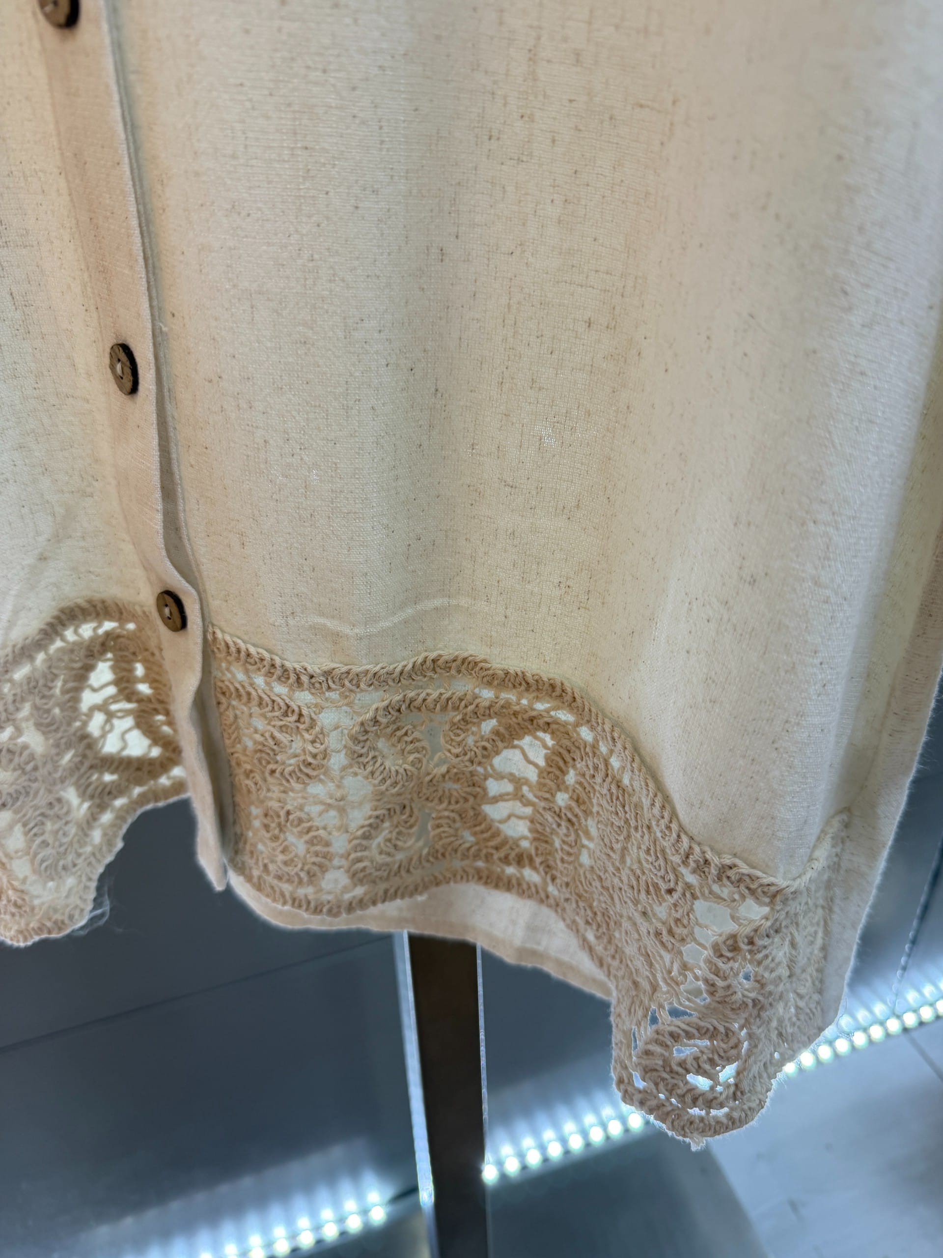 Sophia Crochet Loose Fit Shirt - Image 3