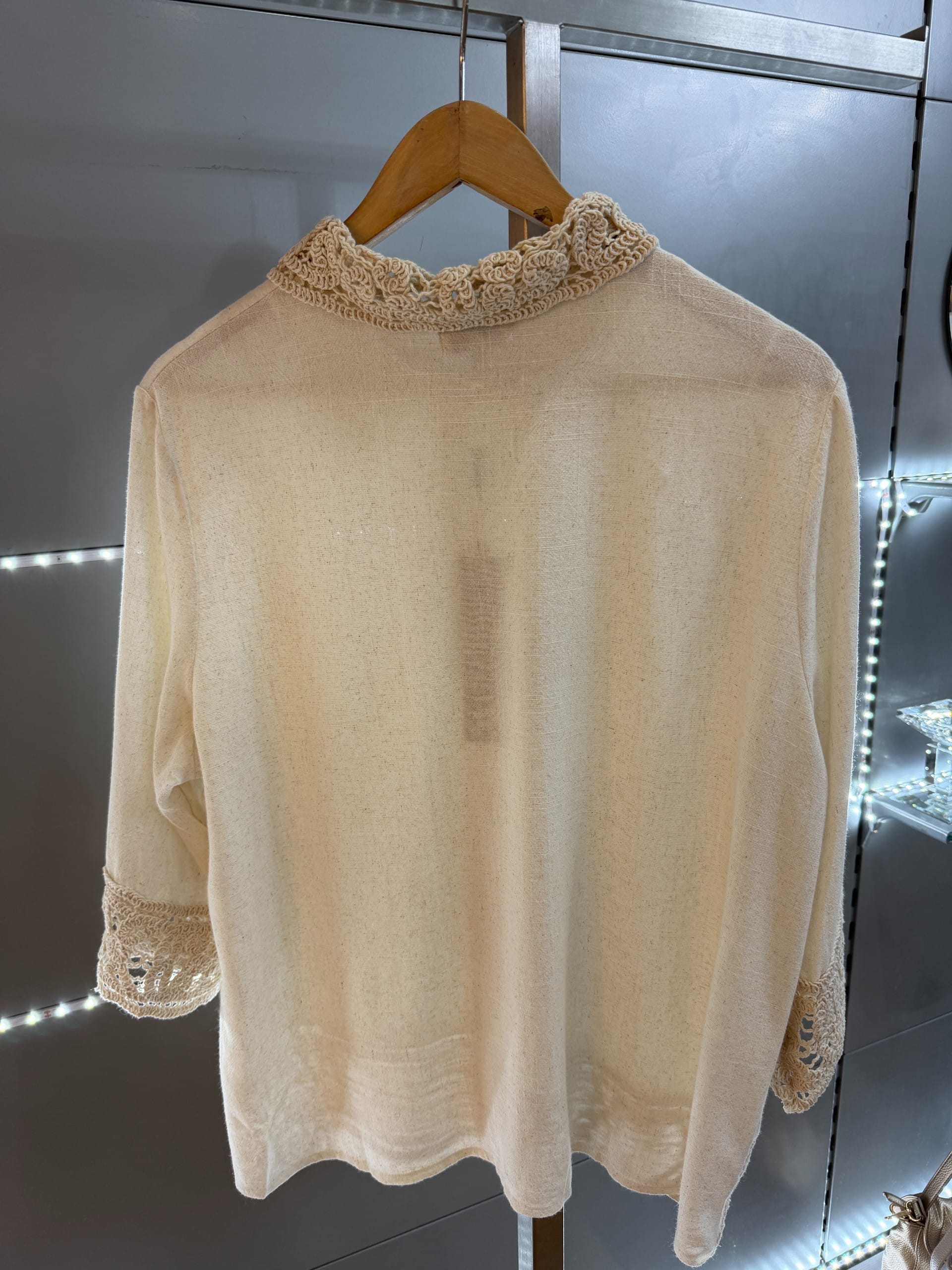 Sophia Crochet Loose Fit Shirt - Image 5