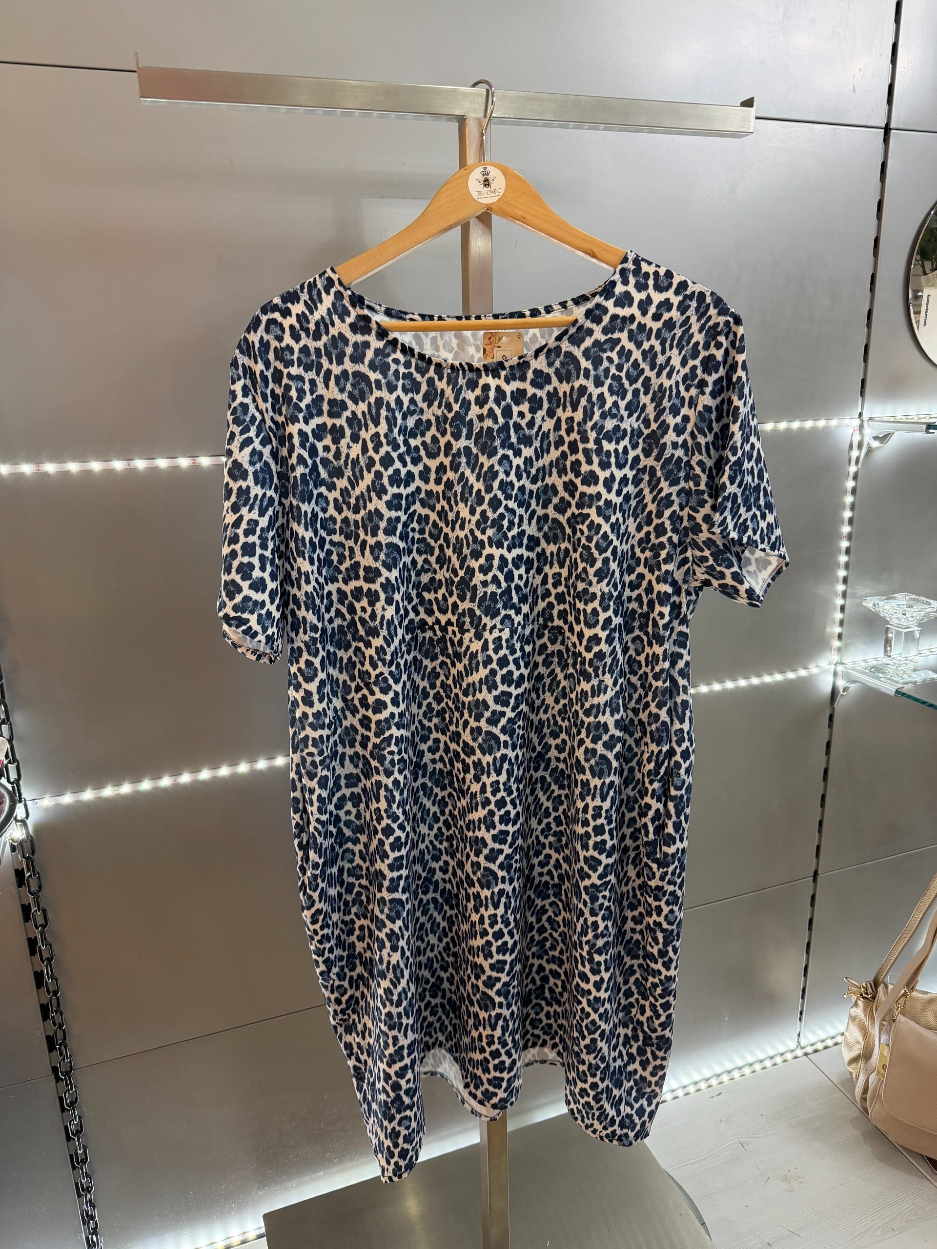 Olivia Animal Print Dress 2 Colours - Image 3